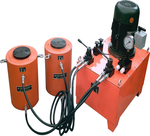 电动大吨位双作用(双动)千斤顶